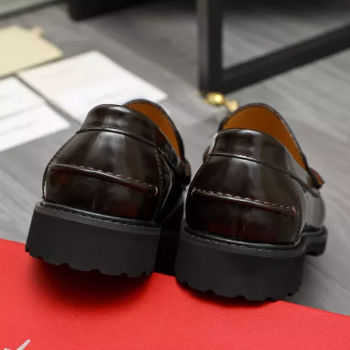 Replica Salvatore Ferragamo Leather Shoes For Men #1380726 $85.00 USD for Wholesale
