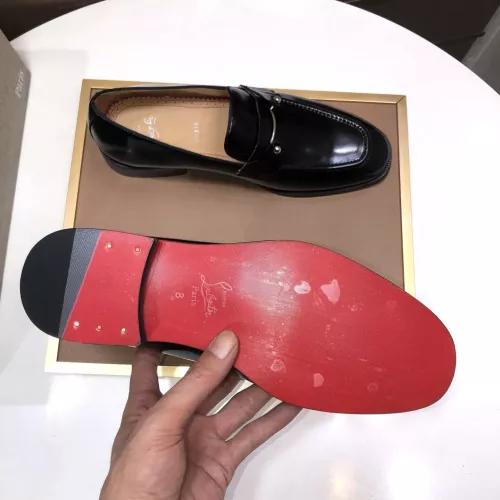 Replica Christian Louboutin Leather Shoes For Men #1381052 $112.00 USD for Wholesale