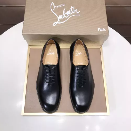 Replica Christian Louboutin Leather Shoes For Men #1381054 $112.00 USD for Wholesale