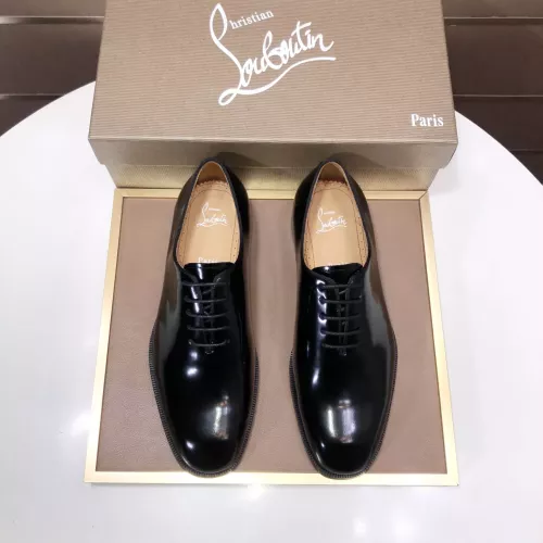Replica Christian Louboutin Leather Shoes For Men #1381055 $112.00 USD for Wholesale
