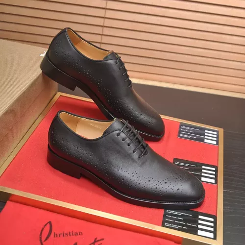 Replica Christian Louboutin Leather Shoes For Men #1381106 $112.00 USD for Wholesale