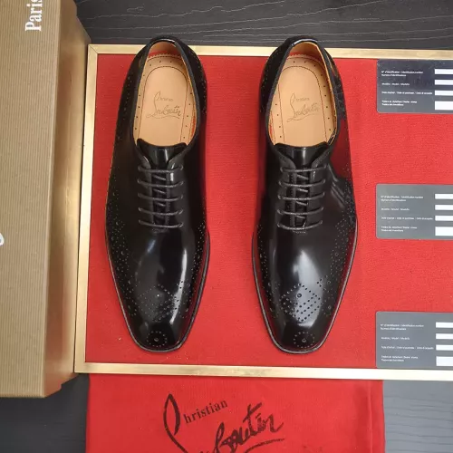 Replica Christian Louboutin Leather Shoes For Men #1381107 $112.00 USD for Wholesale
