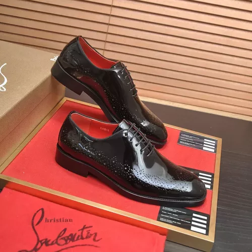 Replica Christian Louboutin Leather Shoes For Men #1381108 $112.00 USD for Wholesale