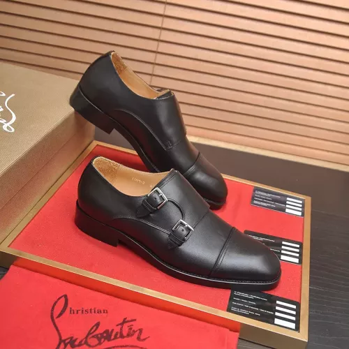 Replica Christian Louboutin Leather Shoes For Men #1381111 $112.00 USD for Wholesale
