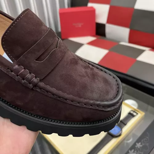 Replica Salvatore Ferragamo Leather Shoes For Men #1381282 $98.00 USD for Wholesale