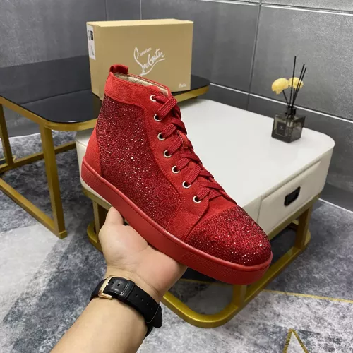 Replica Christian Louboutin High Top Shoes For Men #1381352 $92.00 USD for Wholesale