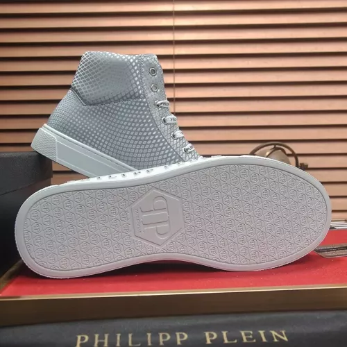 Replica Philipp Plein PP High Tops Shoes For Men #1381446 $88.00 USD for Wholesale
