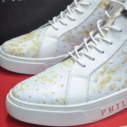 Replica Philipp Plein PP High Tops Shoes For Men #1381452 $92.00 USD for Wholesale