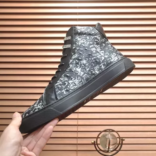 Replica Philipp Plein PP High Tops Shoes For Men #1381453 $92.00 USD for Wholesale