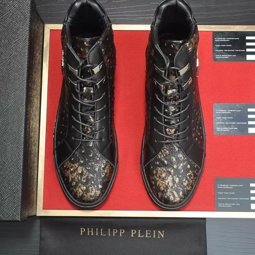 Replica Philipp Plein PP High Tops Shoes For Men #1381454 $92.00 USD for Wholesale
