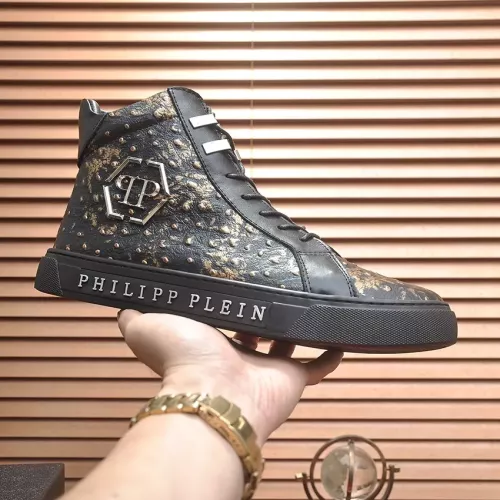 Replica Philipp Plein PP High Tops Shoes For Men #1381454 $92.00 USD for Wholesale