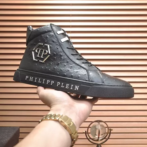 Replica Philipp Plein PP High Tops Shoes For Men #1381456 $92.00 USD for Wholesale