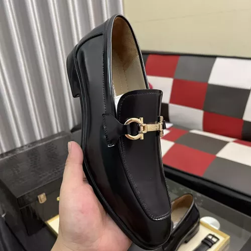 Replica Salvatore Ferragamo Leather Shoes For Men #1381469 $108.00 USD for Wholesale