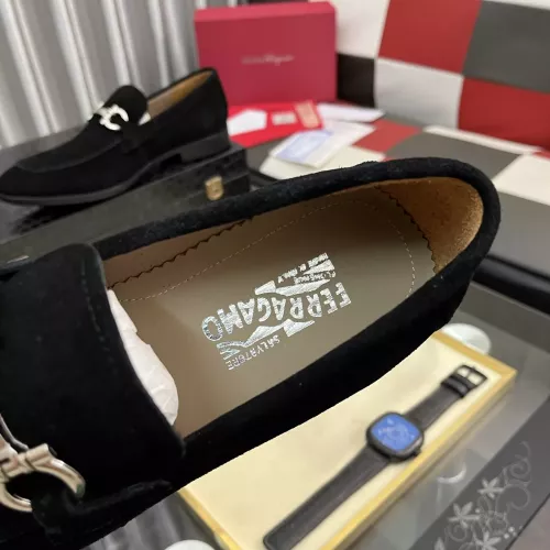 Replica Salvatore Ferragamo Leather Shoes For Men #1381470 $108.00 USD for Wholesale
