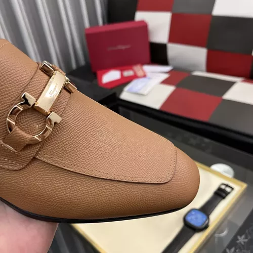 Replica Salvatore Ferragamo Leather Shoes For Men #1381475 $108.00 USD for Wholesale