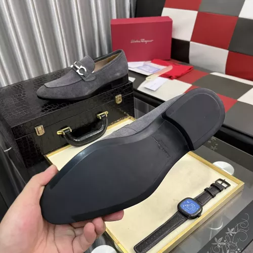 Replica Salvatore Ferragamo Leather Shoes For Men #1381480 $108.00 USD for Wholesale