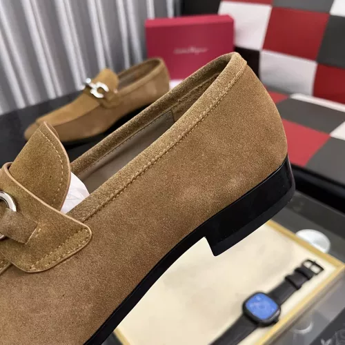 Replica Salvatore Ferragamo Leather Shoes For Men #1381481 $108.00 USD for Wholesale