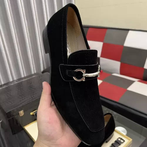 Replica Salvatore Ferragamo Leather Shoes For Men #1381482 $108.00 USD for Wholesale