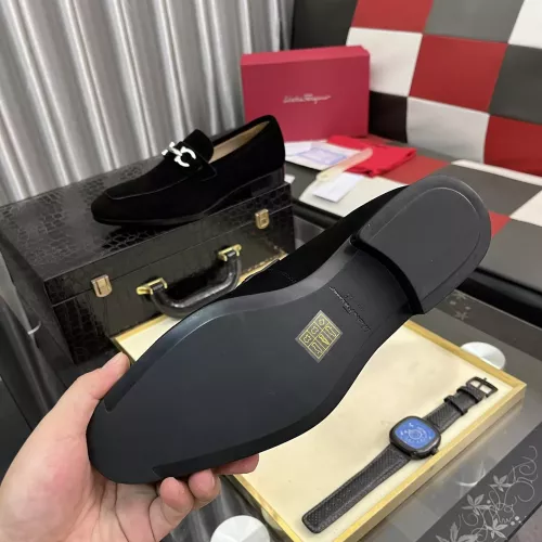 Replica Salvatore Ferragamo Leather Shoes For Men #1381482 $108.00 USD for Wholesale