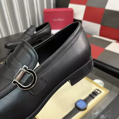 Replica Salvatore Ferragamo Leather Shoes For Men #1381484 $108.00 USD for Wholesale