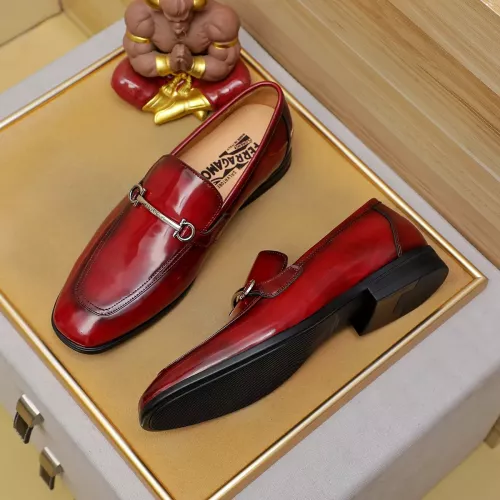 Salvatore Ferragamo Leather Shoes For Men #1381488