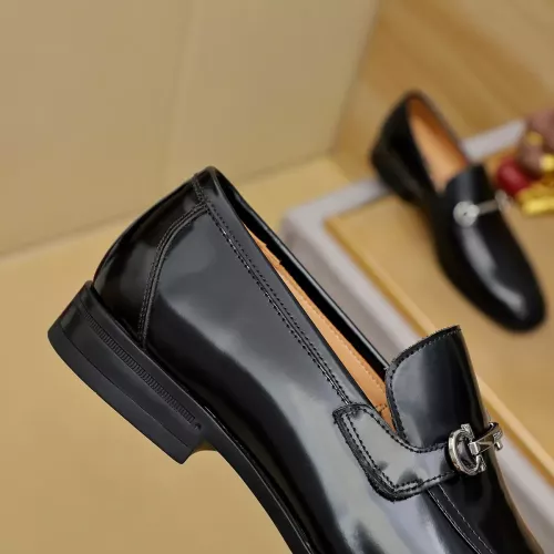 Replica Salvatore Ferragamo Leather Shoes For Men #1381489 $88.00 USD for Wholesale