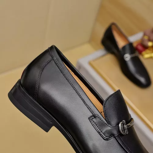 Replica Salvatore Ferragamo Leather Shoes For Men #1381490 $88.00 USD for Wholesale