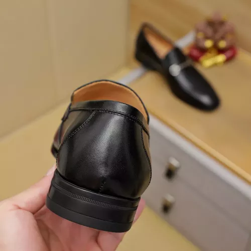 Replica Salvatore Ferragamo Leather Shoes For Men #1381490 $88.00 USD for Wholesale