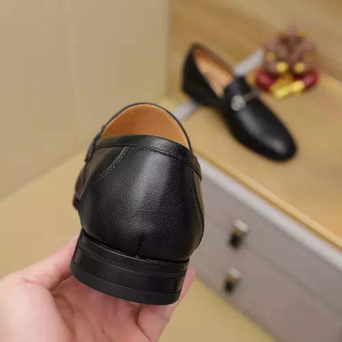 Replica Salvatore Ferragamo Leather Shoes For Men #1381491 $88.00 USD for Wholesale