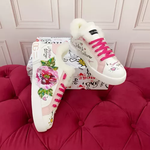 Replica Dolce & Gabbana D&G Casual Shoes For Women #1381540 $125.00 USD for Wholesale