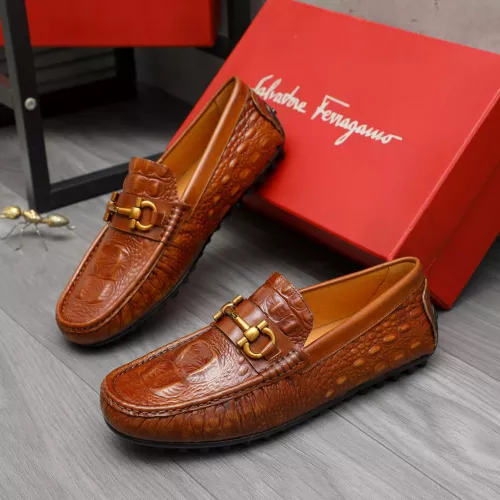 Salvatore Ferragamo Leather Shoes For Men #1381825