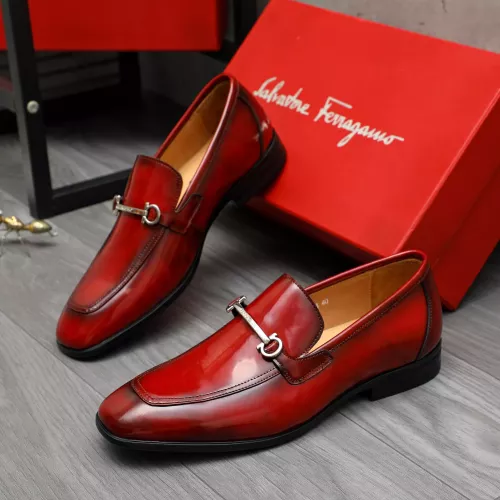 Salvatore Ferragamo Leather Shoes For Men #1381831