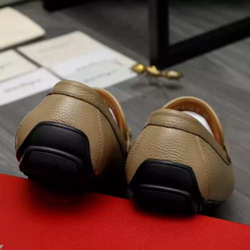Replica Salvatore Ferragamo Leather Shoes For Men #1381833 $92.00 USD for Wholesale