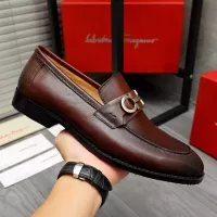 $100.00 USD Salvatore Ferragamo Leather Shoes For Men #1373477