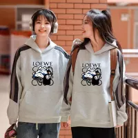 $52.00 USD LOEWE Hoodies Long Sleeved For Men #1374856