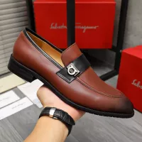 $88.00 USD Salvatore Ferragamo Leather Shoes For Men #1380554