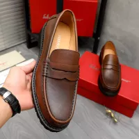 $85.00 USD Salvatore Ferragamo Leather Shoes For Men #1380640