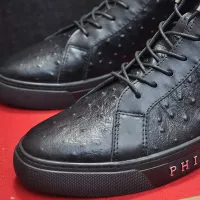 $92.00 USD Philipp Plein PP High Tops Shoes For Men #1381456