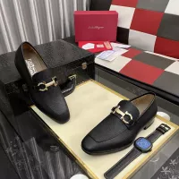 $108.00 USD Salvatore Ferragamo Leather Shoes For Men #1381476