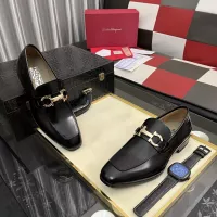 $108.00 USD Salvatore Ferragamo Leather Shoes For Men #1381478