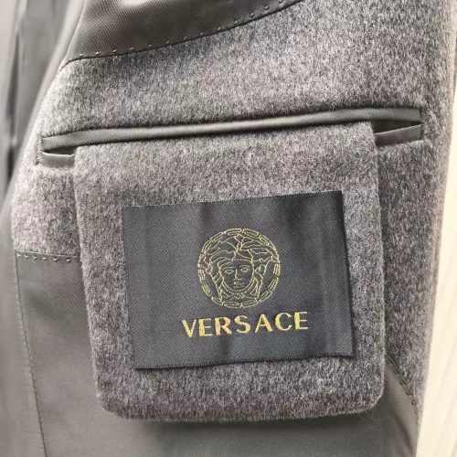 Replica Versace Coats Long Sleeved For Men #1381958 $314.05 USD for Wholesale