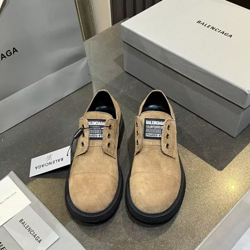 Replica Balenciaga Leather Shoes For Men #1382016 $125.00 USD for Wholesale