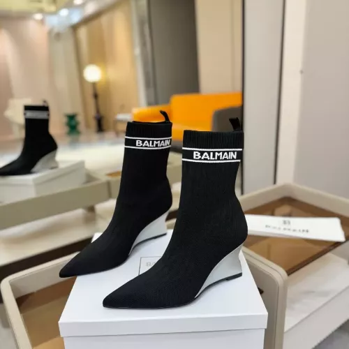 Replica Balmain Boots For Women #1382051 $115.00 USD for Wholesale