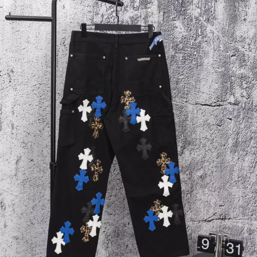 Replica Chrome Hearts Jeans For Men #1384196 $68.00 USD for Wholesale