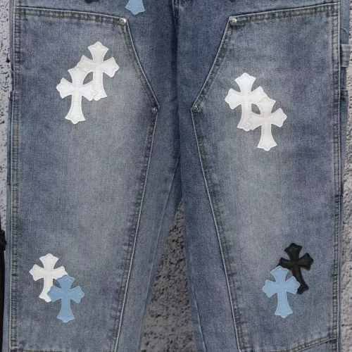 Replica Chrome Hearts Jeans For Men #1384206 $68.00 USD for Wholesale