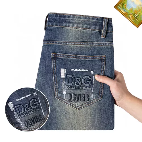 Replica Dolce & Gabbana D&G Jeans For Men #1385938 $48.00 USD for Wholesale