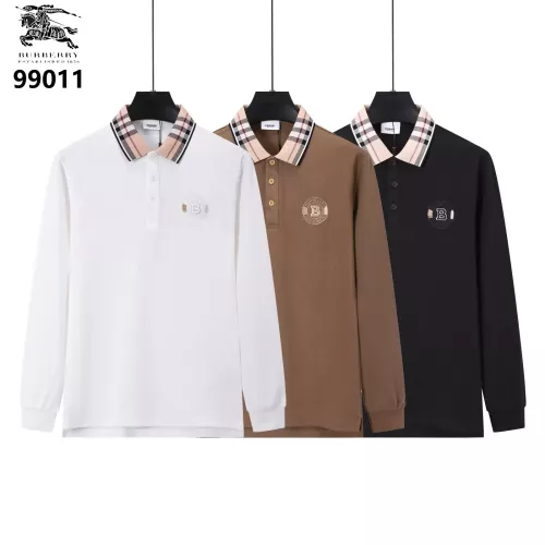 Replica Burberry T-Shirts Long Sleeved For Men #1386248 $40.00 USD for Wholesale