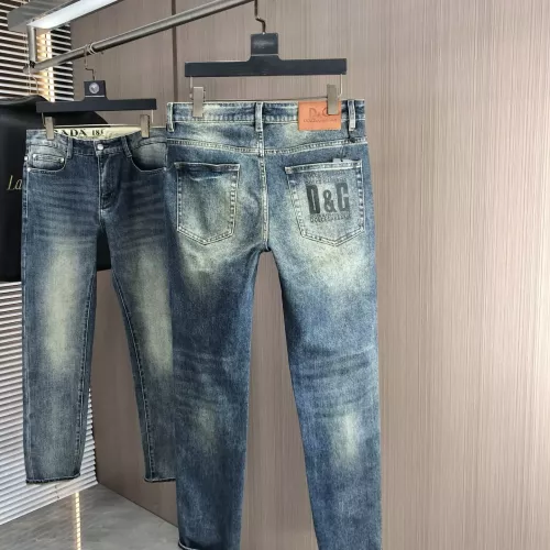 Replica Dolce & Gabbana D&G Jeans For Men #1386840 $80.00 USD for Wholesale