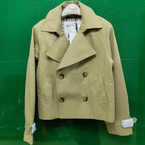 Burberry Trench Coat Long Sleeved For Women #1387266