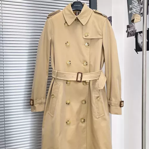 Burberry Trench Coat Long Sleeved For Women #1387267